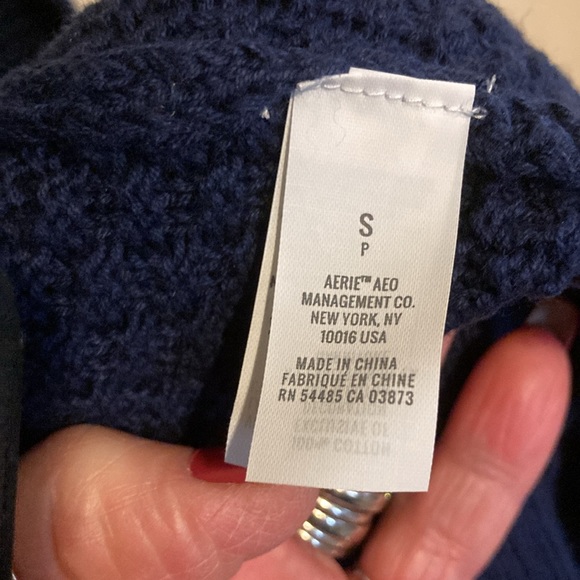 Aerie oversized varsity letter cardigan size S - Picture 8 of 9